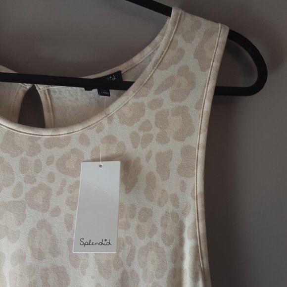 Splendid Animal Print Cream Romper One-Piece Short-Top Combo | NWT! Large - Picture 4 of 15